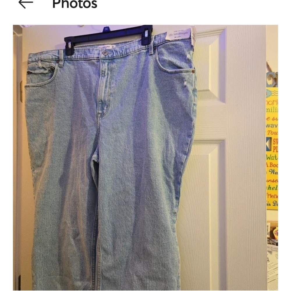 Abercrombie & Fitch Light Blue High Rise Jeans